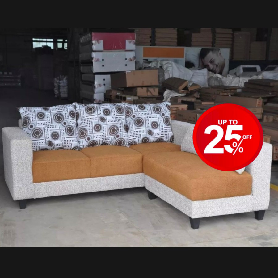 Sofa L Putus Minimalis + Meja