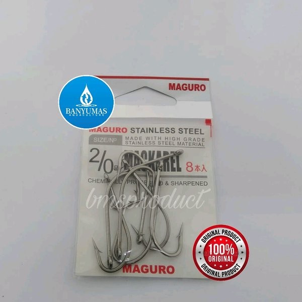 B028 Mata kail pancing Stainless Steel Maguro Mackarel No2per0 isi8pcs asli original jepang grosir a