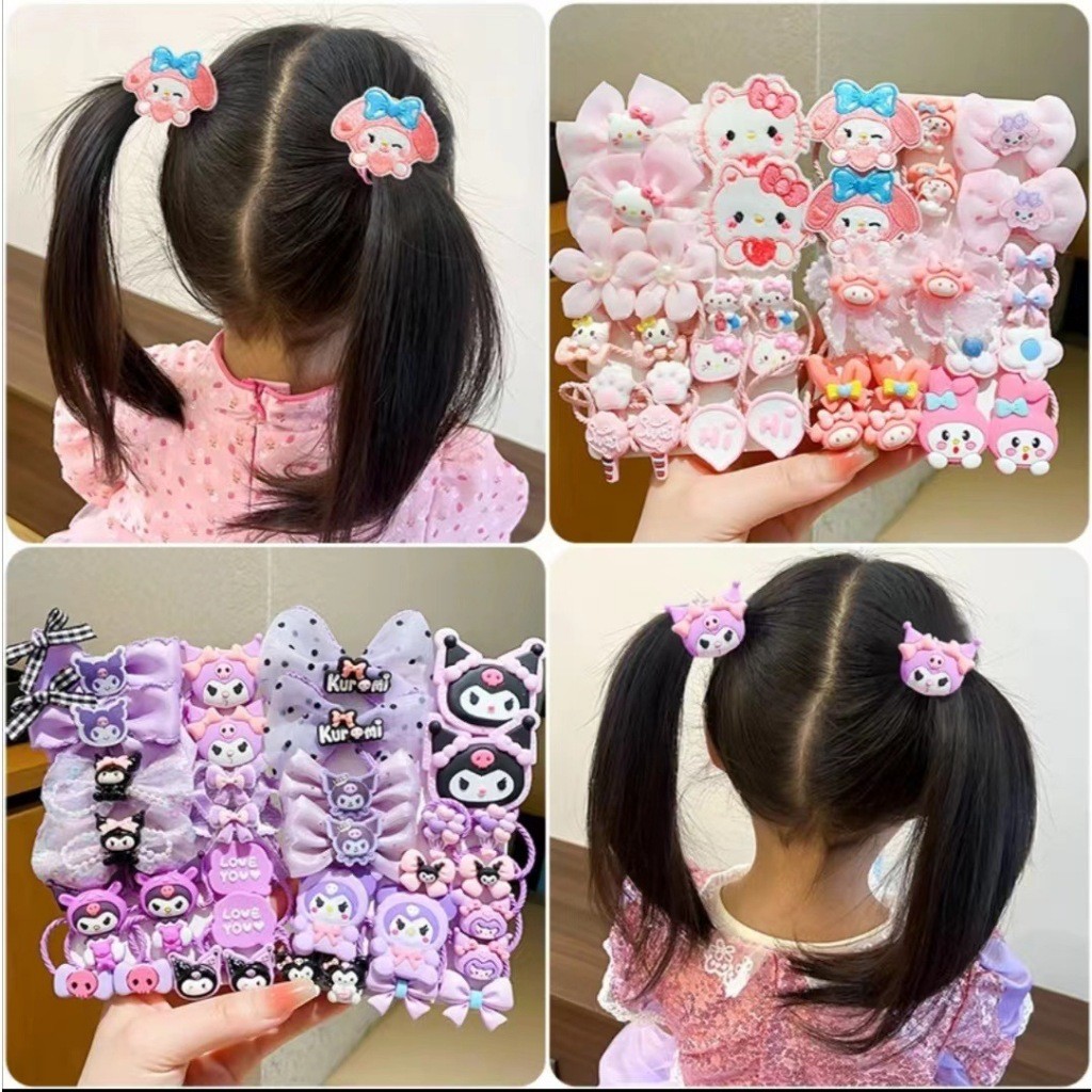 Sahabat Baju Anak - Ikat Rambut Karakter Anak perempuan Lucu / Hiasan Kepala Karet Gelang Gadis Keci