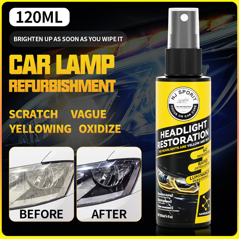 Headlight Restored / Pengkilap Mika Lampu / Headlamp Polish/Pembersih Kaca Lampu Mobil Kusam / Headl