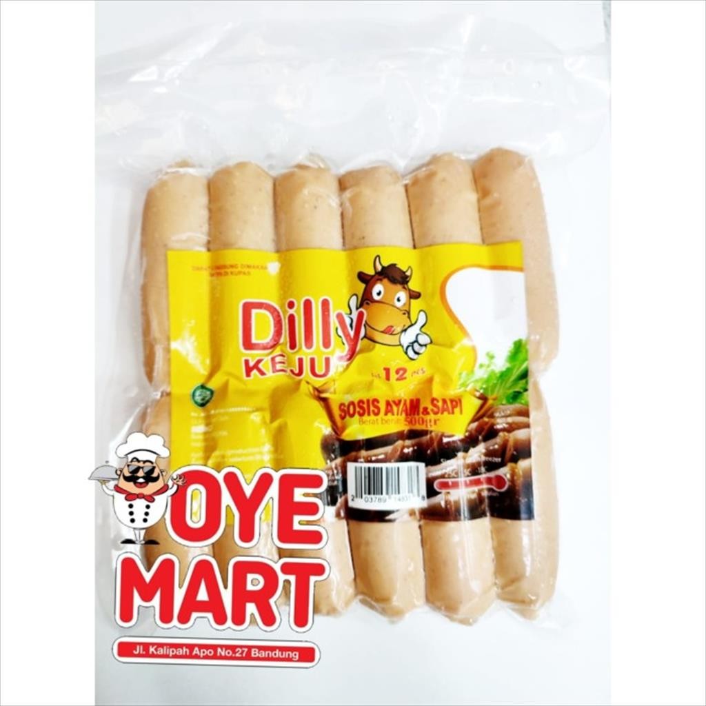 

DILLY SOSIS MINI RASA KEJU 500GR ISI 12PCS SOSIS SAPI DAN AYAM