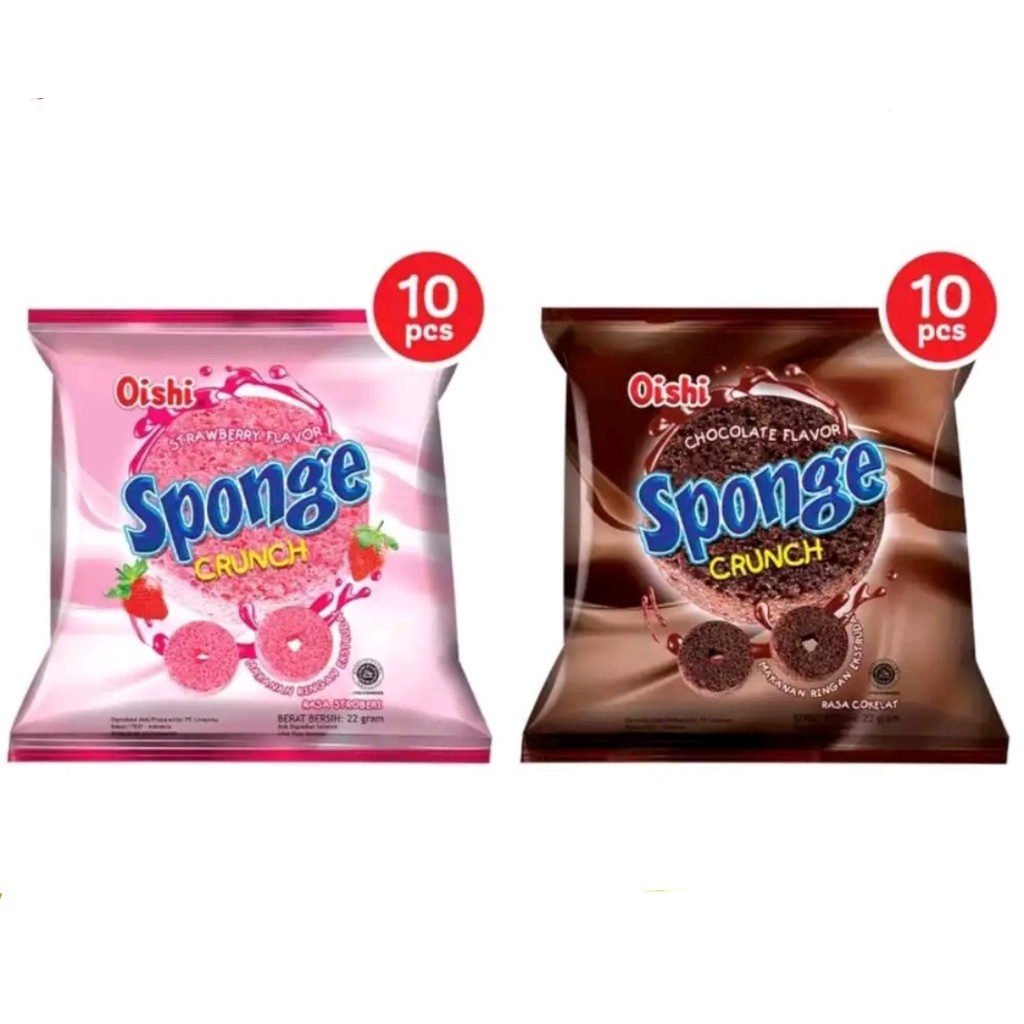 

Oishi Sponge Crunch Renceng isi 10pcs