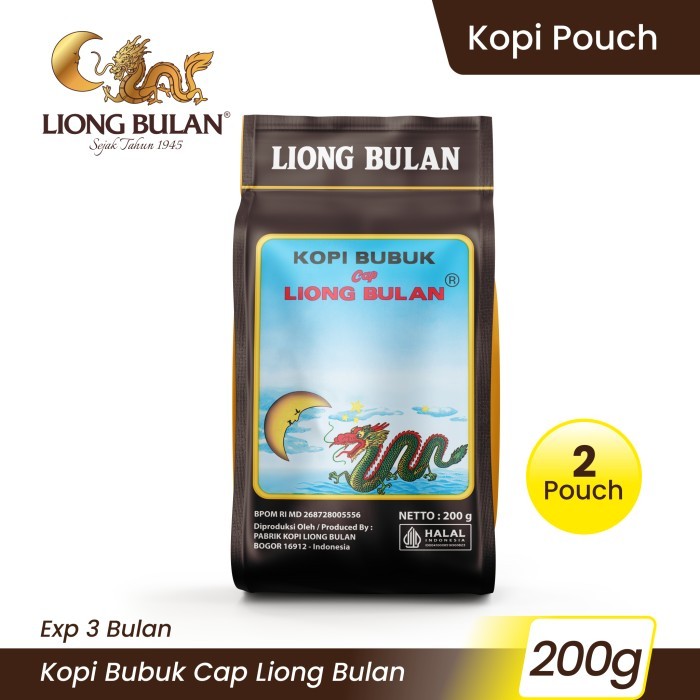 

Kopi LIONG BULAN 200 GR (Isi 2 Pcs) Tanpa Gula