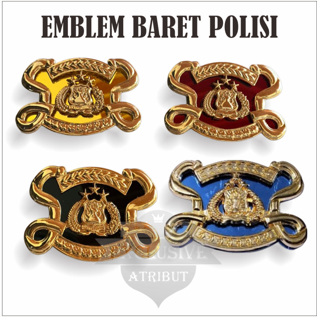 EXCLUSIVE_ATRIBUT EMBLEM BARET SABHARA / BRIMOB / PROVOS/ POLAIR /Densus / Reskrim Bahan Logam Berku