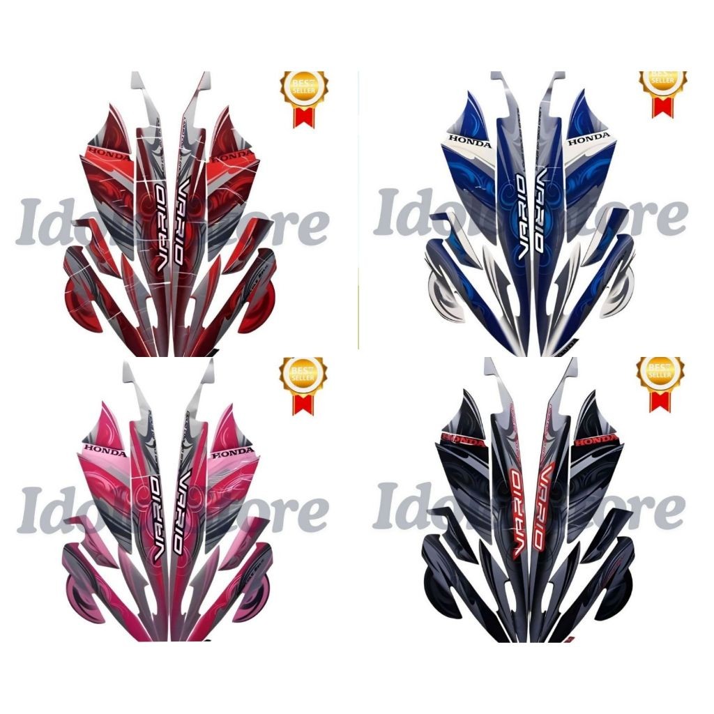 STIKER STRIPING HONDA VARIO CW 110 2010 FULL STIKER LIS BODY VARIO CW 110 TERBAIK