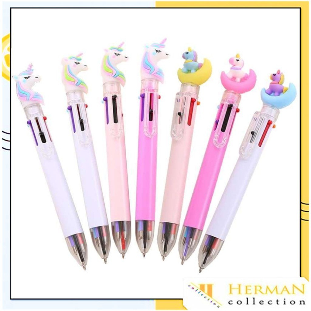 

HC Pena Karakter Mekanik 6 Warna Unicorn Full Moon Pulpen Karakter Unicorn Warna Warni Pulpen Unicorn Multicolor Pulpen Lucu Alat Tulis Sekolah ATK Murah