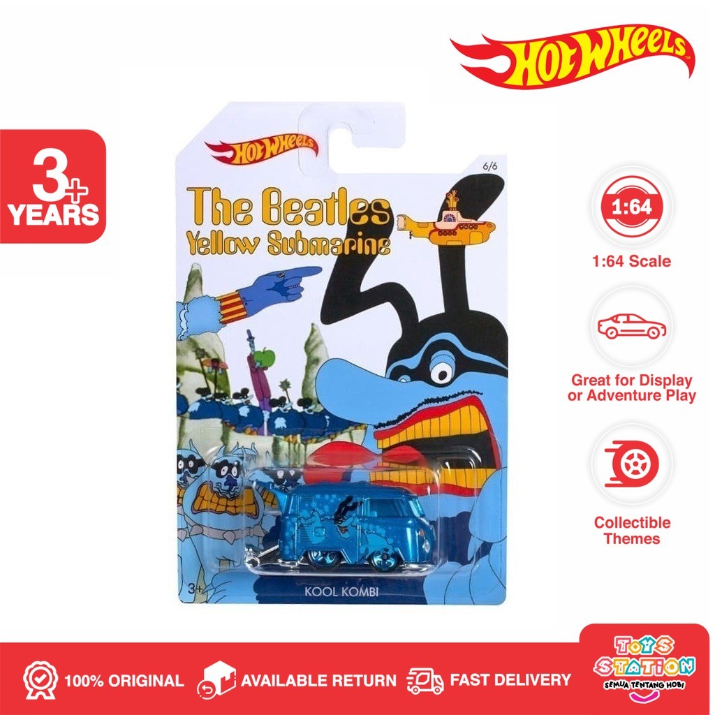 Hot Wheels Kool Kombi Blue The Beatles Yellow Submarine 50TH Anniversary