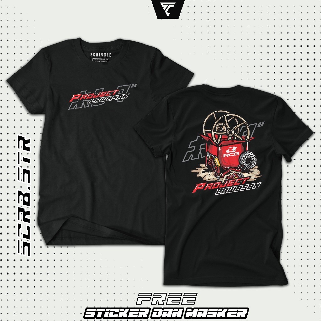 Kaos / Baju / Tshirt RCB RACING VELG RCB ORIGINAL OTOMOTIF Distro Terlaris