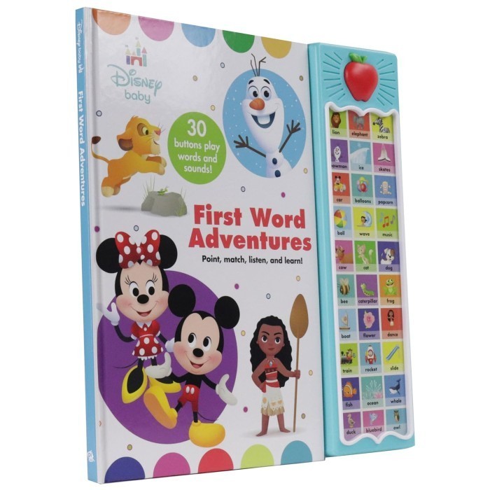 Disney Baby Mickey Mouse, Minnie, Frozen, Moana, and More - First Word Adventures: Point, Match, Lis