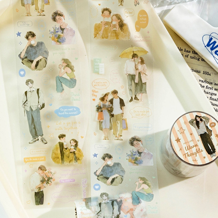 

[Gongjin] Roll Sticker PET Daily Life DL Series Stiker Sticker Korean Korea Chibi Cewek Korea Fashion