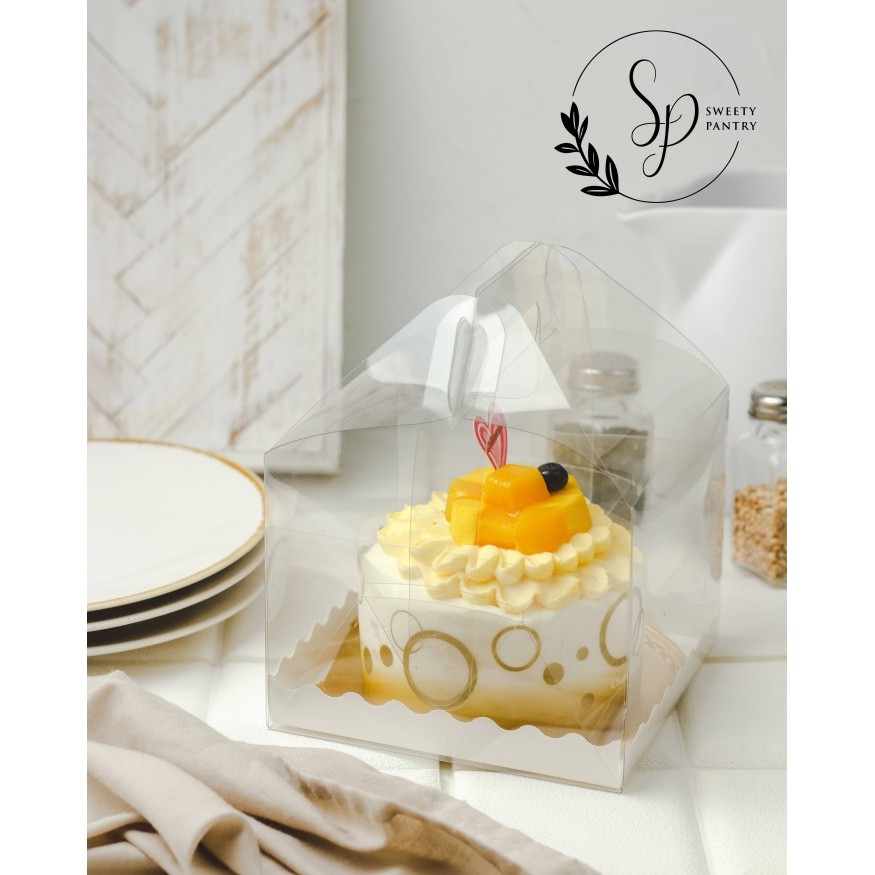 

MIKA DELI 151512 - Dus mika box packaging mini cake Kotak kue - 5 pcs