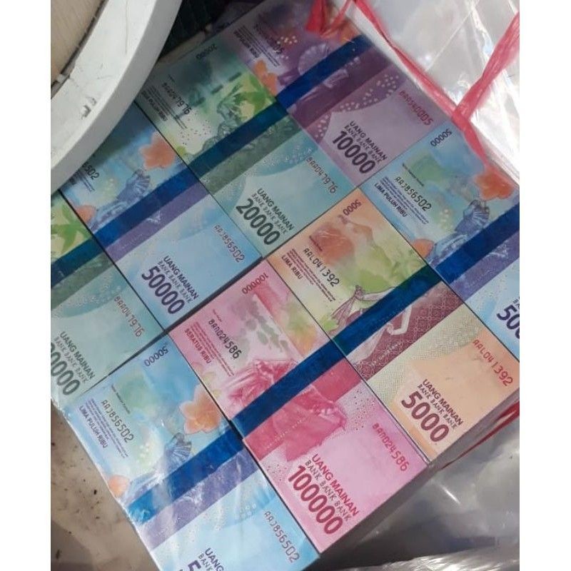 COD Murah// ISI 1000 LEMBAR REPLIKA UANG MAINAN/UANG HIASAN/UANG MAHAR