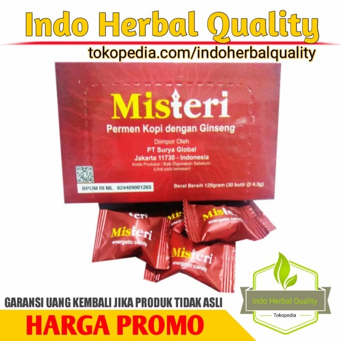 Misteri Candy Original 30 pcs Permen Stamina Pria Kuat Tahan Lama