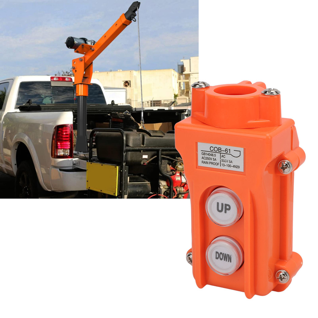 Crane Controller AC250V AC500V 5A Easy To Use Rainproof Small UP Down Hoist Push Button Switch Hoist