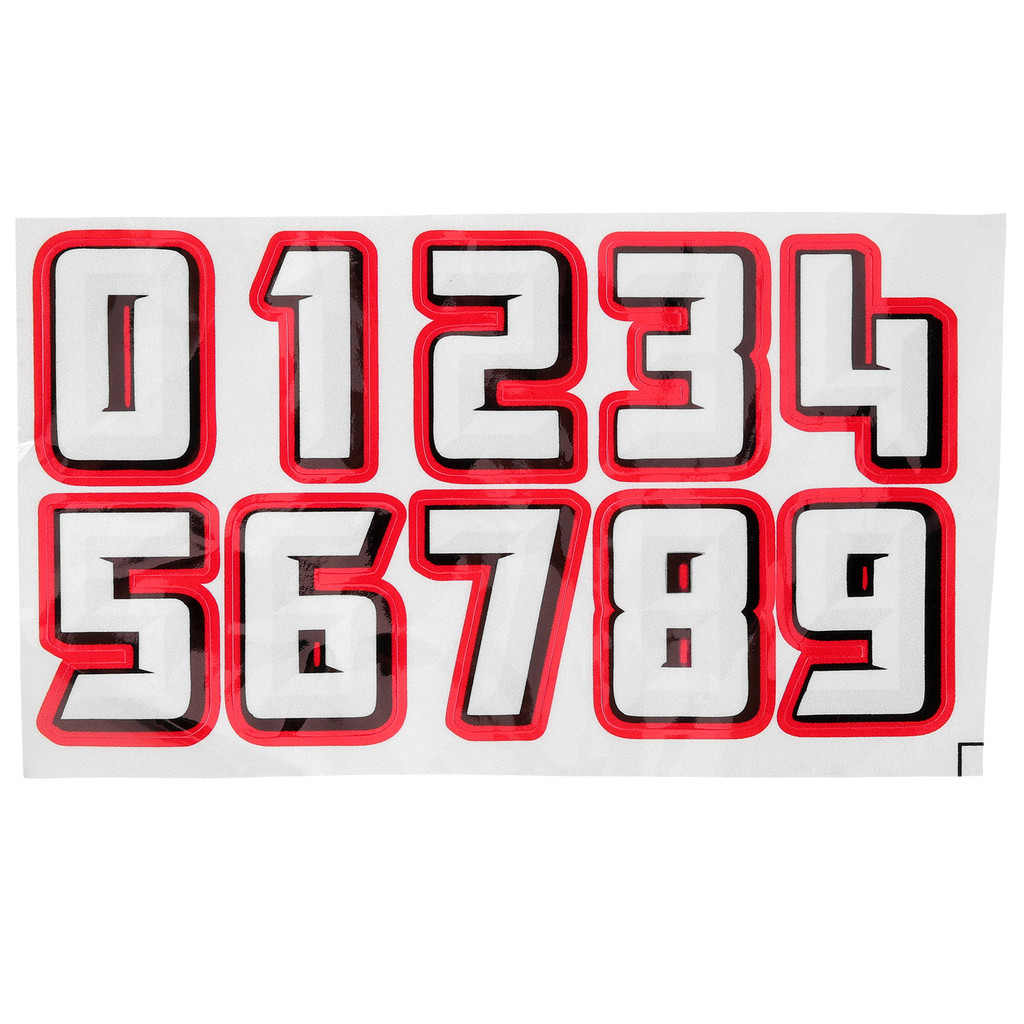 

10pcs Self Adhesive Stickers Hockey Hat Stickers Number Decals Decors Accessories