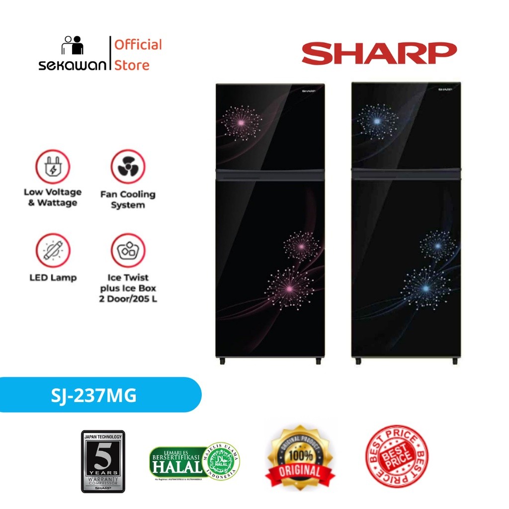 Kulkas 2 pintu SHARP SJ-237MG
