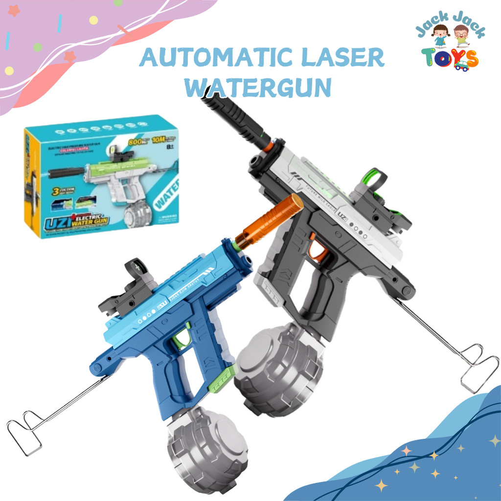 Jackjacktoys Mainan Tembak Tembakan Peluru Air Anak Pistol Air Elektrik Water Guns Electric