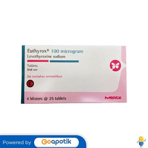 Euthyrox 100 Mcg Box 100 Tablet / Hipotiroid