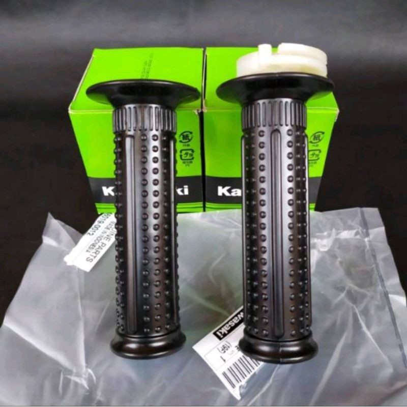 paketan karet hangrip grip ninja r ss rr new old sepasang + slongsong gas handgrip hand grip sarung 