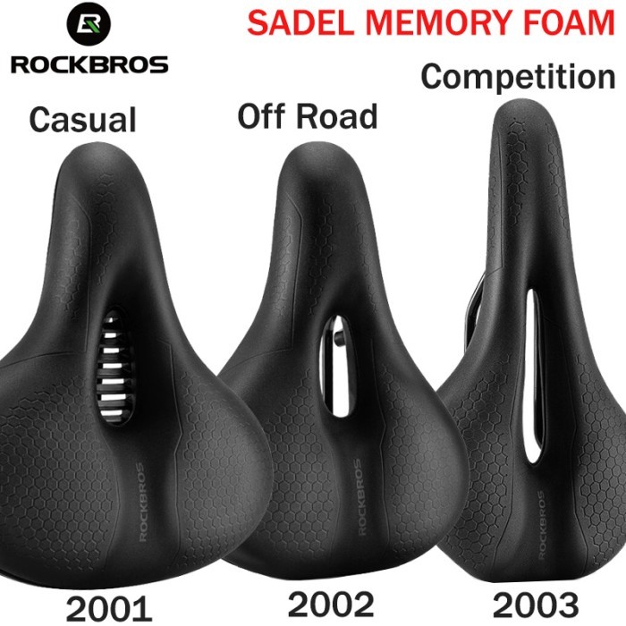 Rockbros Sadel Sepeda Empuk Memory Memori Foam Sepeda Lipat MTB