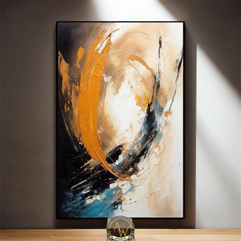 

lukisan dinding abstrak modern art