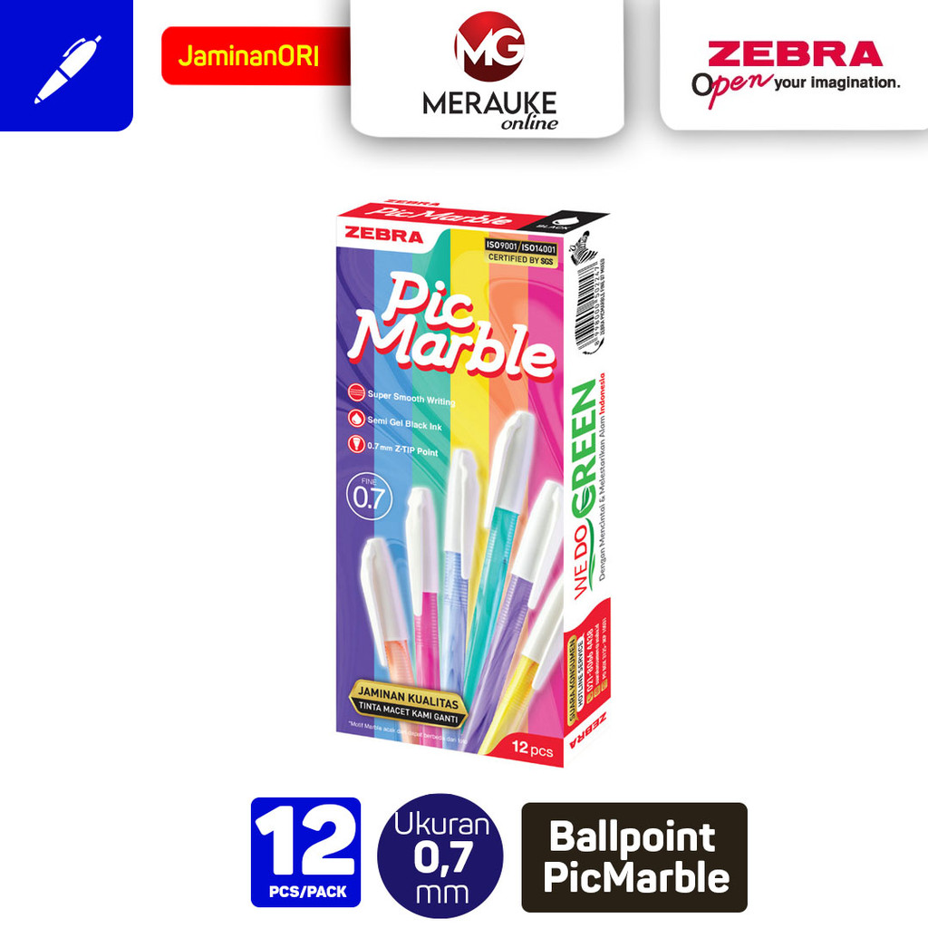 

Ballpoint PICMARBLE 0.7 (1 Box isi 12 Pcs)