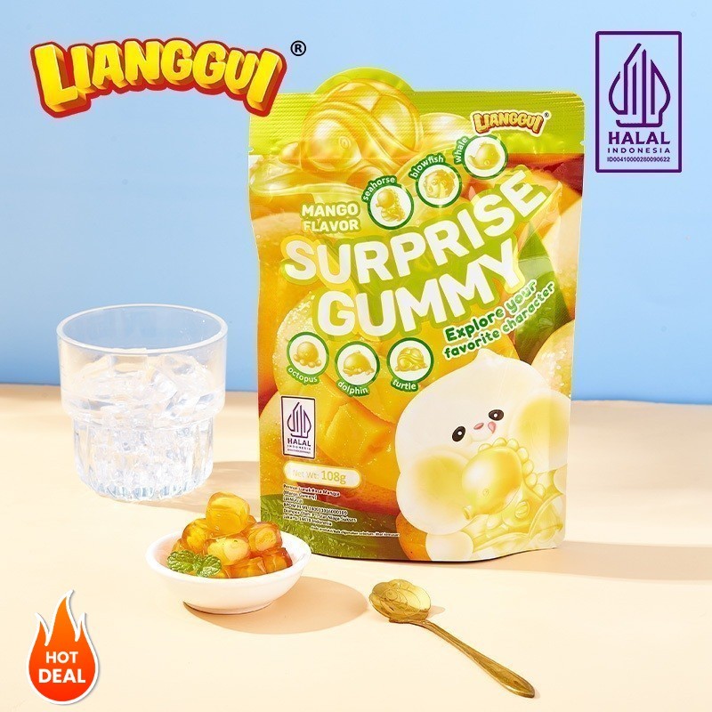 

[Kutek peel off halal]HALAL LIANGGUI Permen Buah Rasa ( Mangga , Anggur dan Strawberry ) | Mango Flavoured Candy Grape and Strawberry Fudge Mangga Anggur Jelly | Jelly Varian Rasa Suprise Candy 3 Varian Rasa