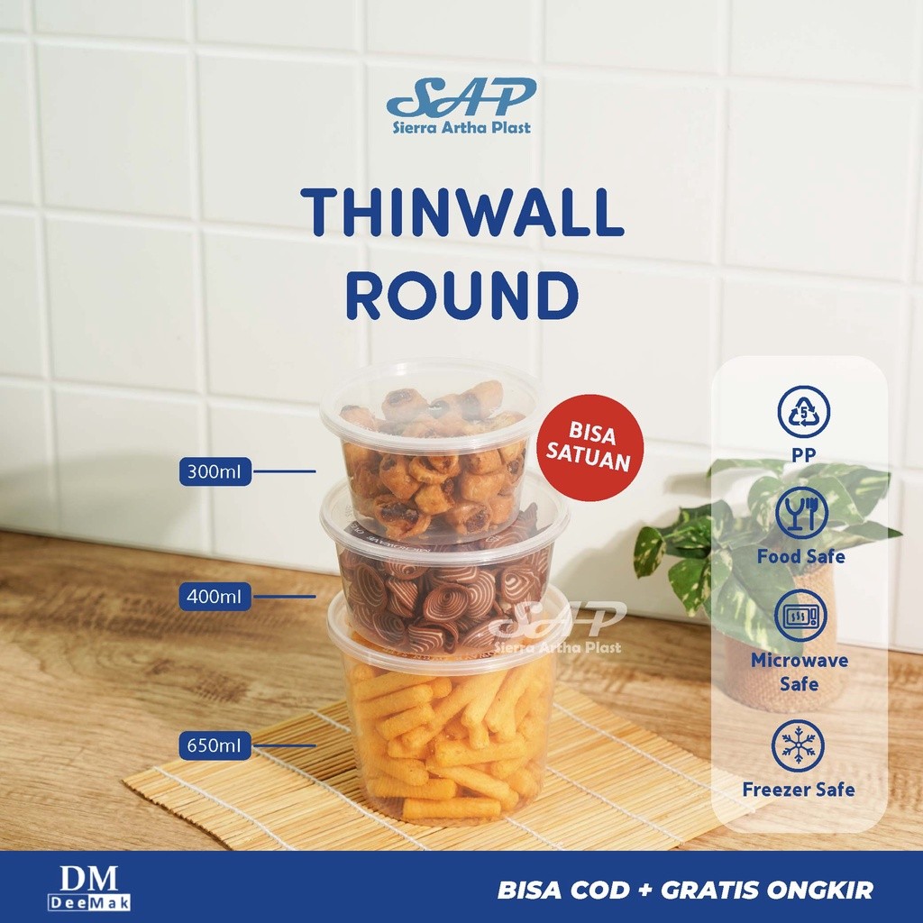 Thinwall/Food Container Round 650ml | Thinwall Bulat | Thinwall DM