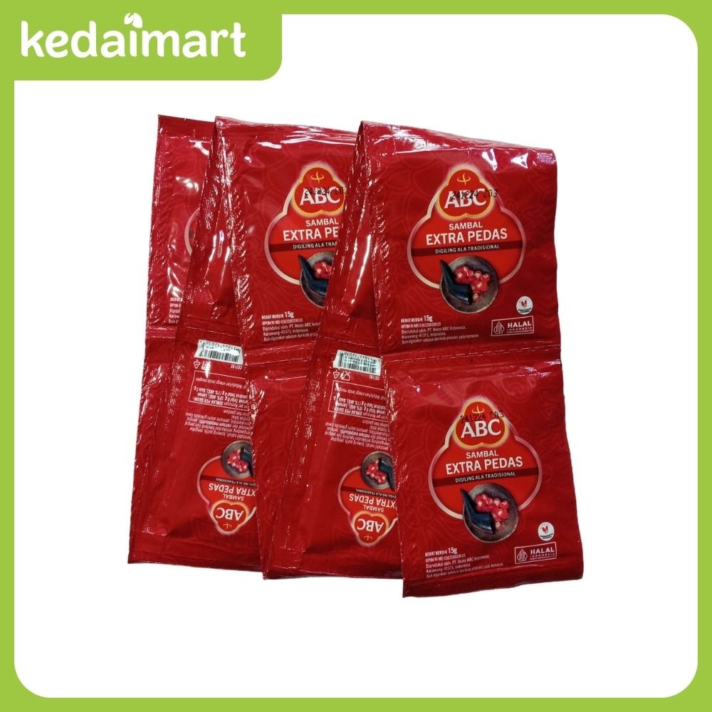 

ABC Sambal Extra Pedas Renceng 10 x 15 Gram