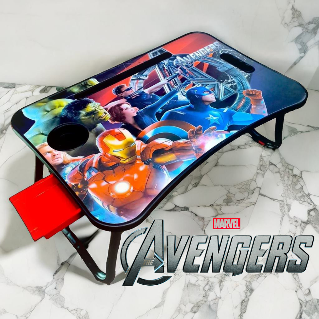 Meja Lipat belajar anak dengan laci portable | meja Belajar meja lipat | meja anak