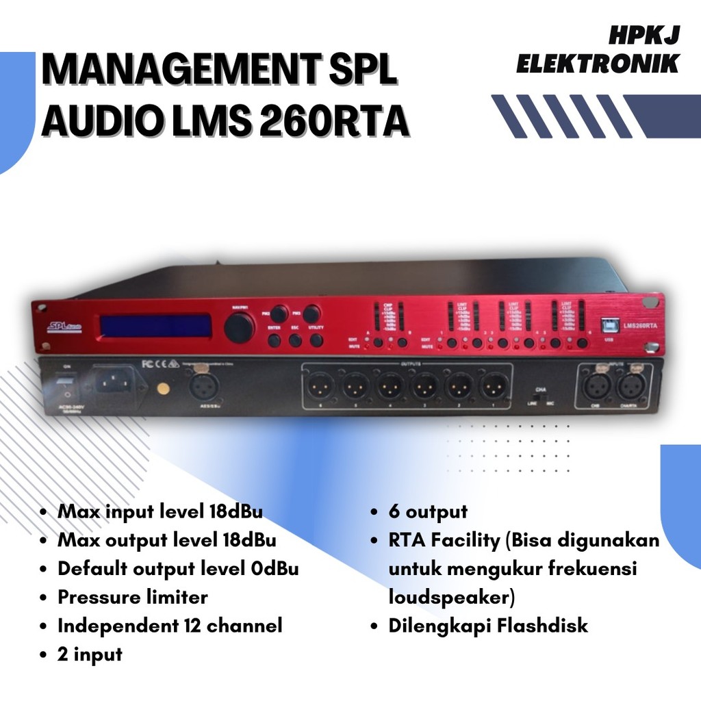 Speaker Management LMS 260 RTA Management spl audio LMS-260 RTA