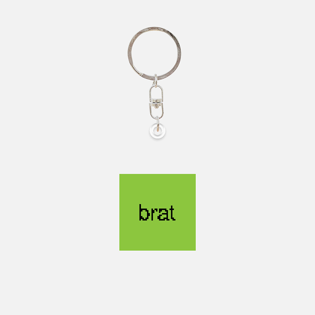 Acrylic Keychain - Charli XCX Pixelated Brat