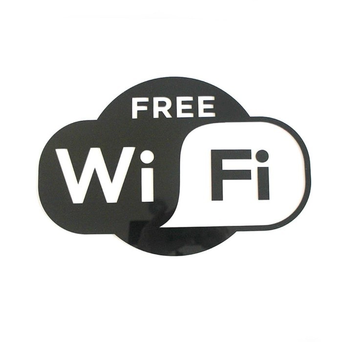 

Sign Free Wifi Acrylic | Acrylic Sign Timbul | Sign Akrilik