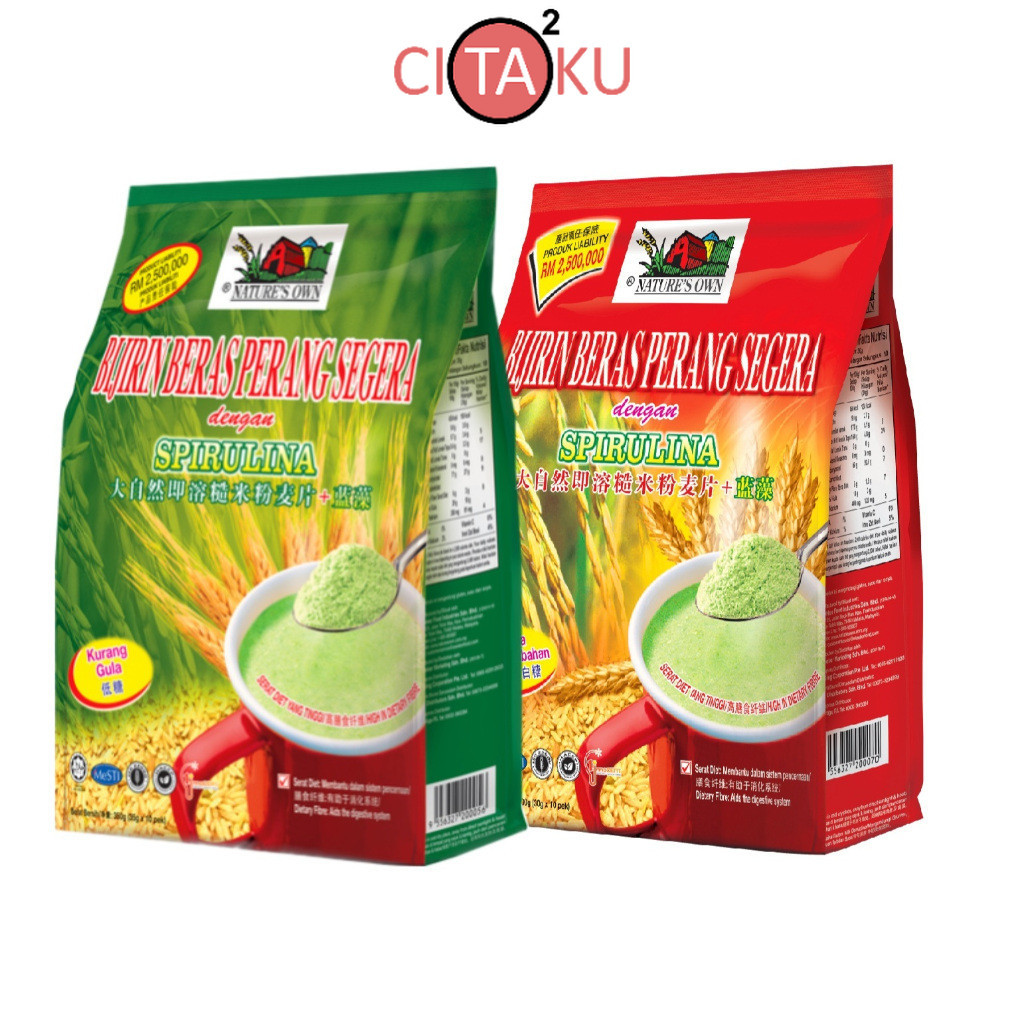 

SPIRULINA Instan Brown Rice Cereal | Instan Brown Rice Cereal With Spirulina