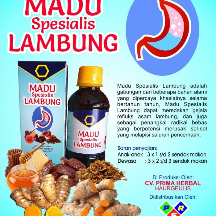 

ORI madu spesialis lambung 280gr prima herbal asli original untuk lambung