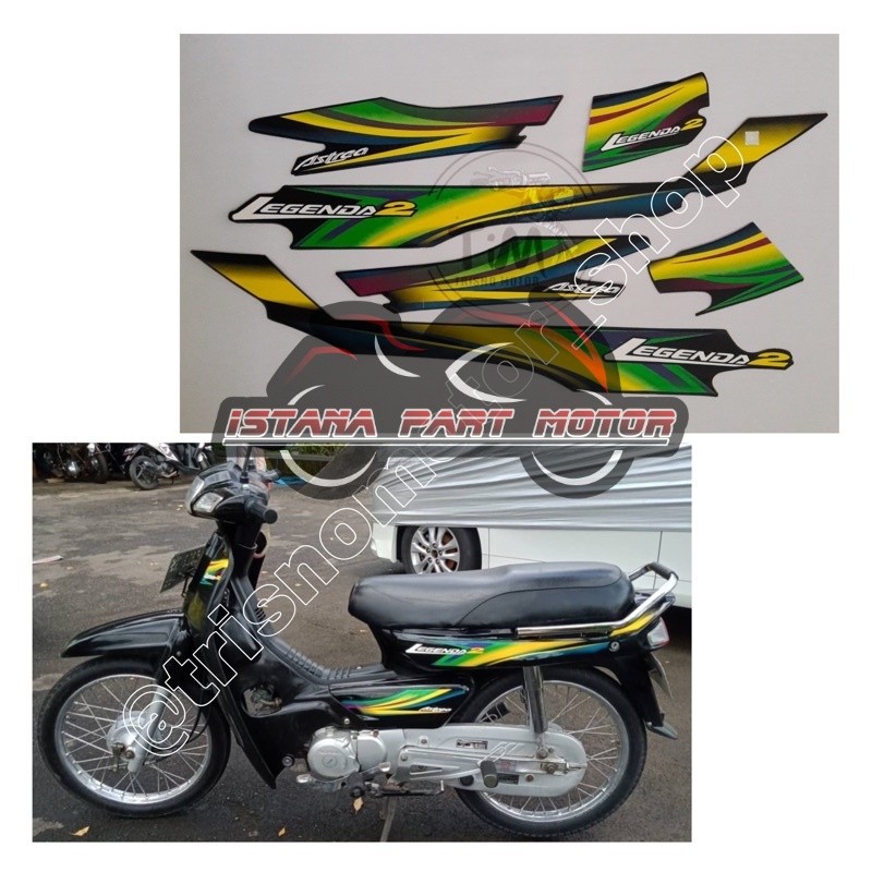 termurah striping sticker stiker lis list polet body motor Honda Astrea Grand Legenda2 legenda 2 war