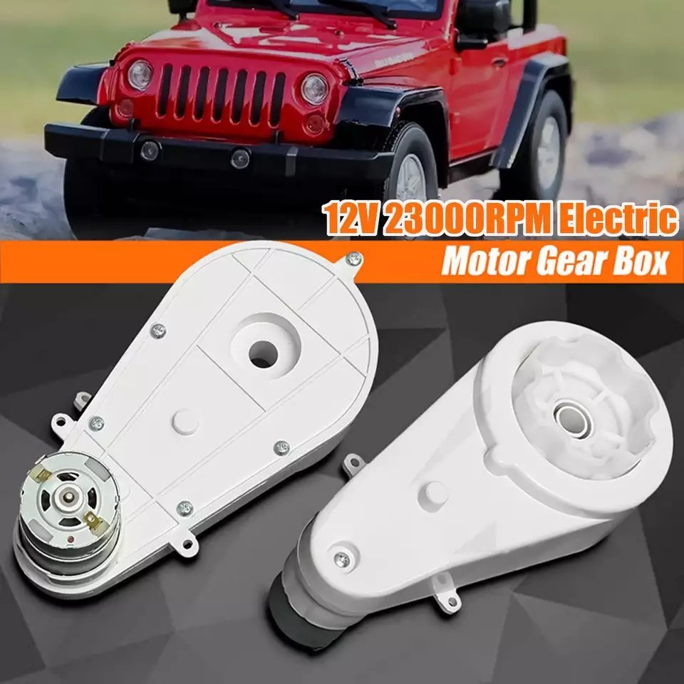 JU87Y PENGGERAK MOBILAN ANAK GEAR BOK GEARBOX DINAMO 550 GTR MOBIL MOTOR MAINAN ANAK 12 VOLT 6 VOLT 