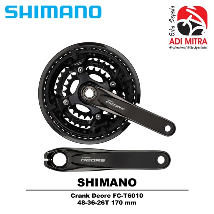 Shimano Deore FC-T6010 Crank Sepeda MTB Hollowtech