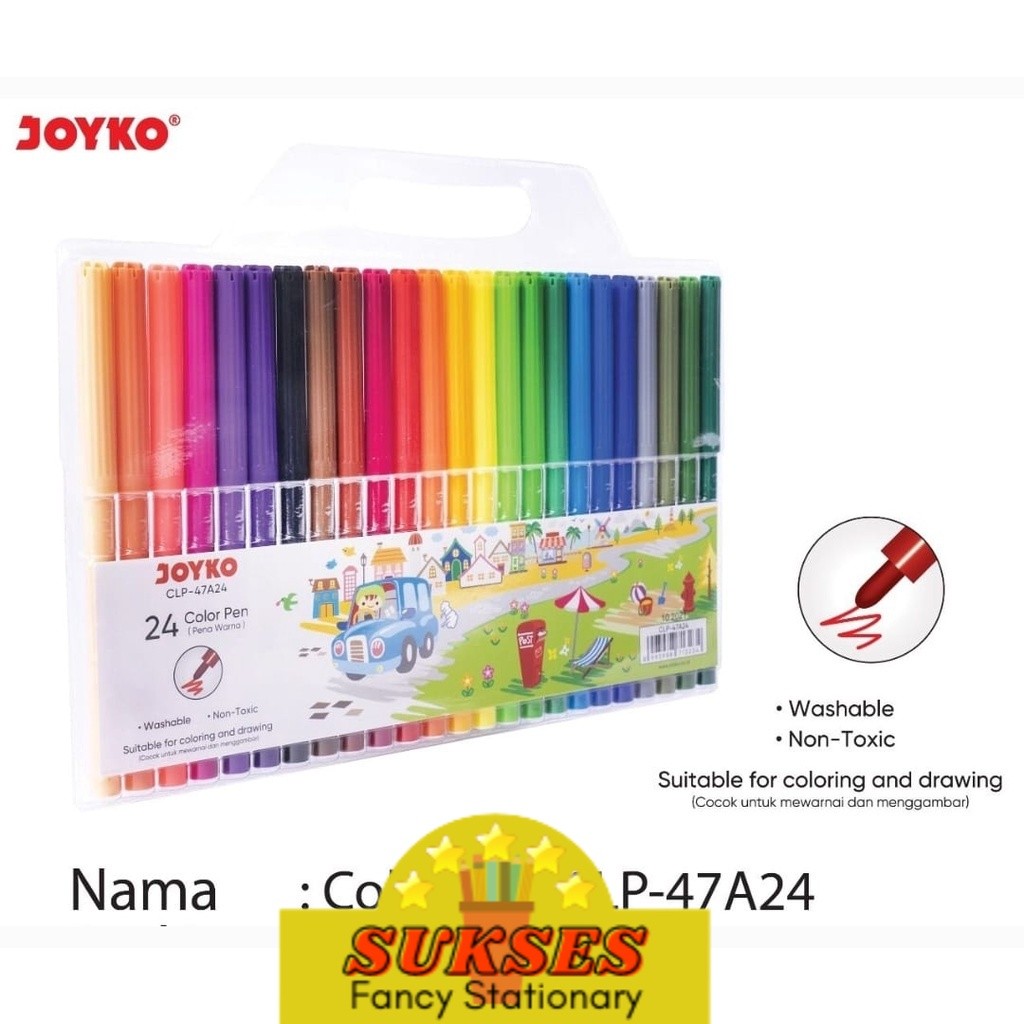 

Color Pen Pena Kuas Warna Joyko Clp-47-A24 24Warna