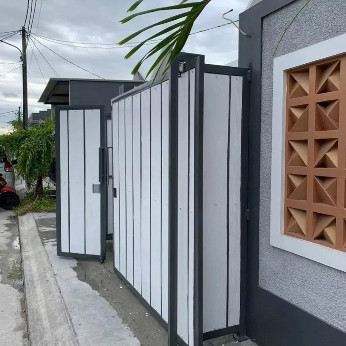 pagar garasi rumah minimalis