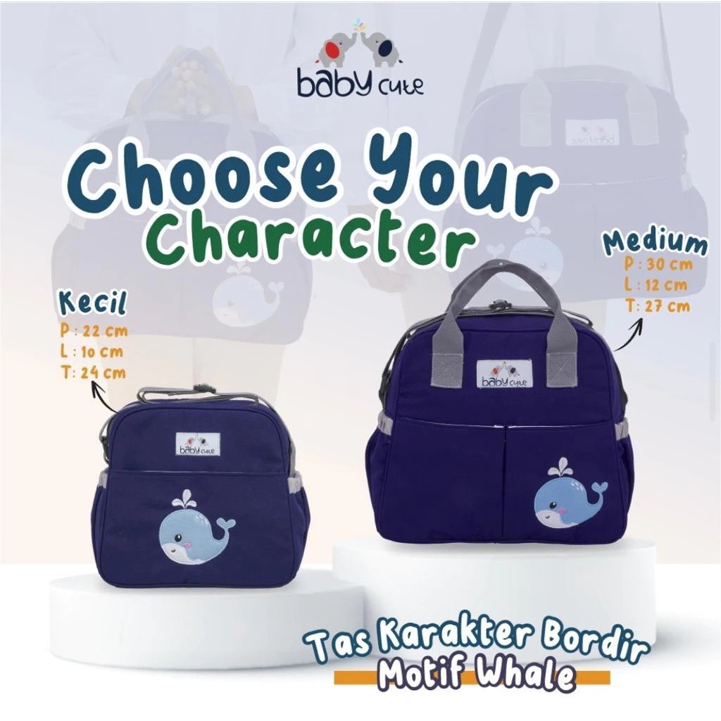 Baby Cute Tas Bayi Kecil Baby cute Karakter Bordir