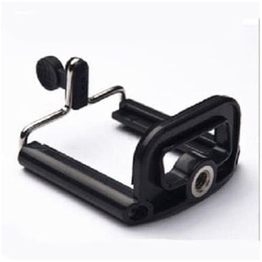 TERLARIS Holder U Kepala Tripod Tongsis Handphone HP Smartphone Clamp Universal Medium
