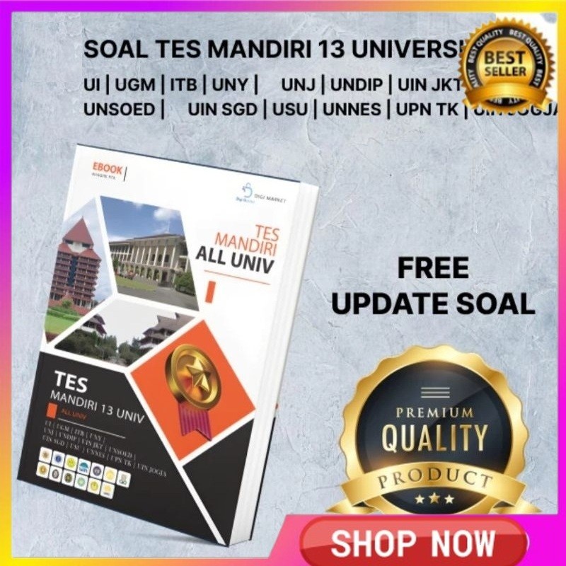 

SMART TES SELEKSI MANDIRI 13 PTN TOP DI INDONESIA | Soal Seleksi Ujian Mandiri 13 PTN