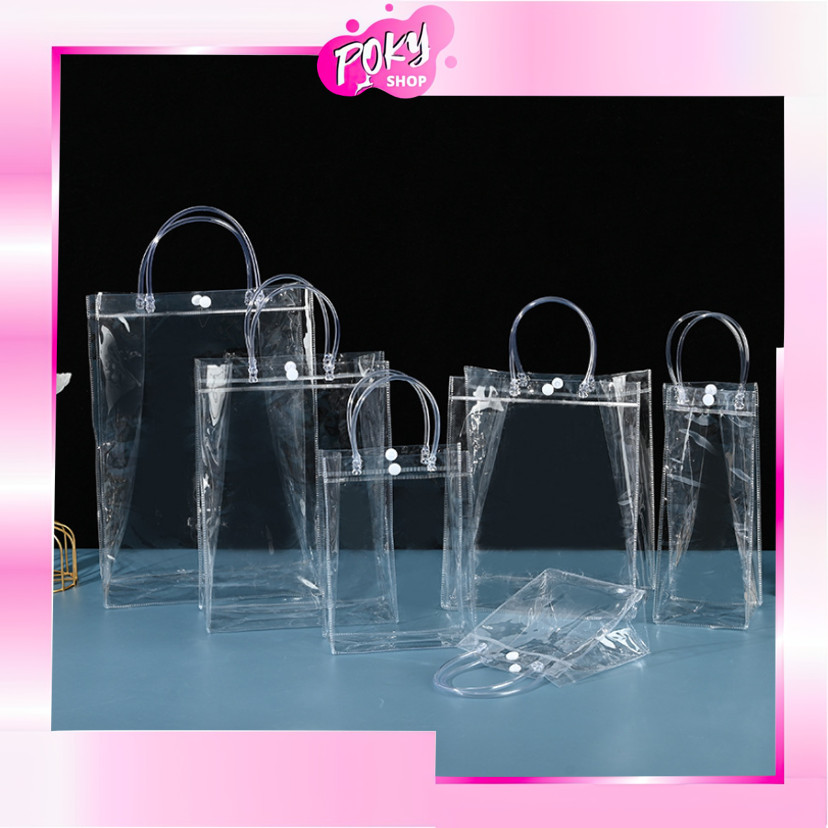 

POKY - 6442 Tas Souvenir Transparan / Hampers Bening Serbaguna Tebal