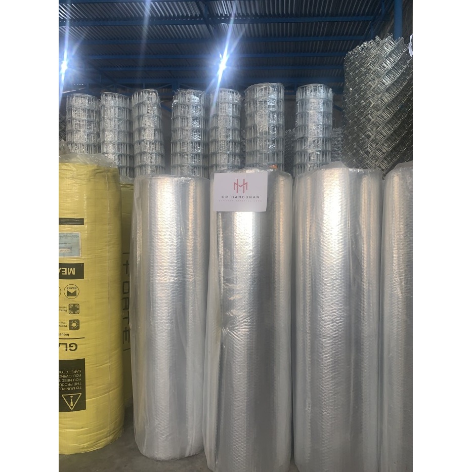 Alumunium foil BUBBLE roll, Peredam Panas BUBLE, Insulasi Genteng - Kurir Toped HOLI