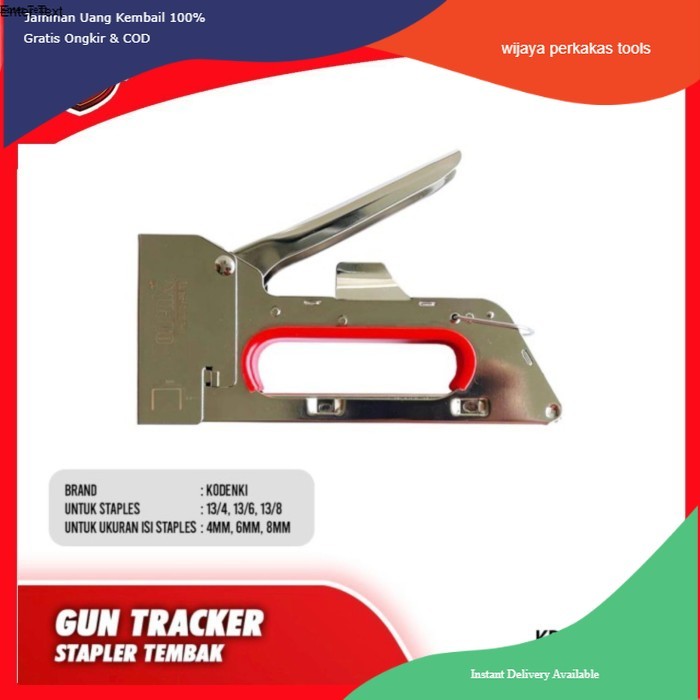 

Kodenki stapler gun staples tembak jok motor sofa Staples staple gun