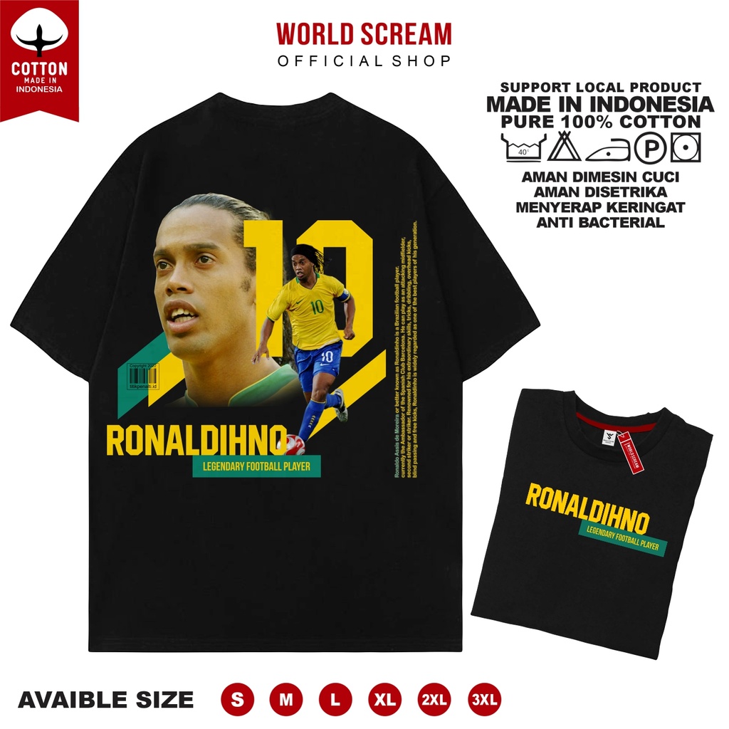 JERSEY BOLA KAOS BOLA - BRAZIL RONALDINHO KAOS SEPAK BOLA WORLDCUP JERSEY FUTSAL