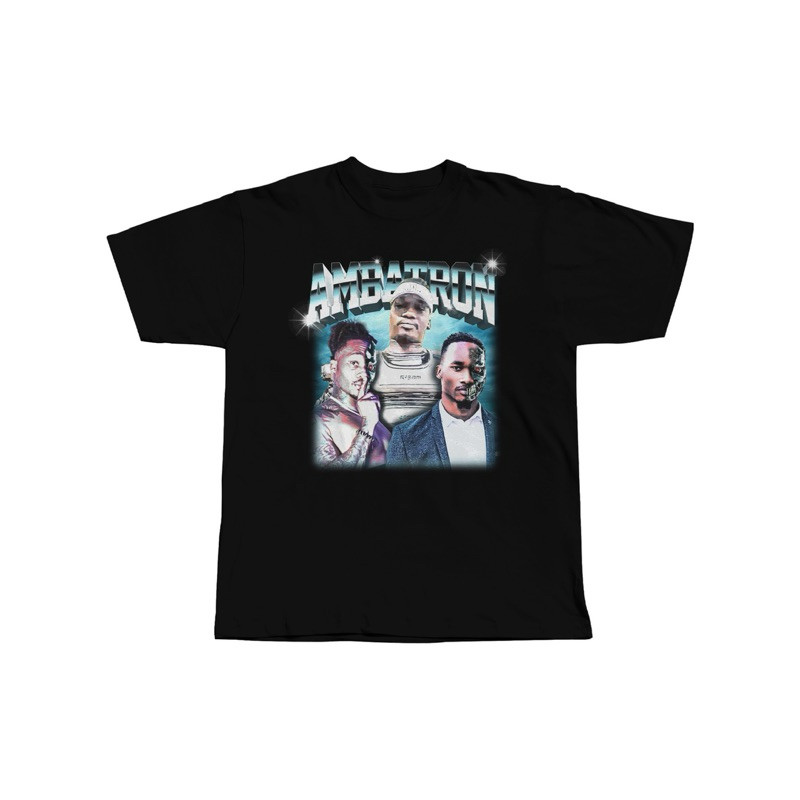 KAOS AMBATRON HITAM COTTON COMBED 30S