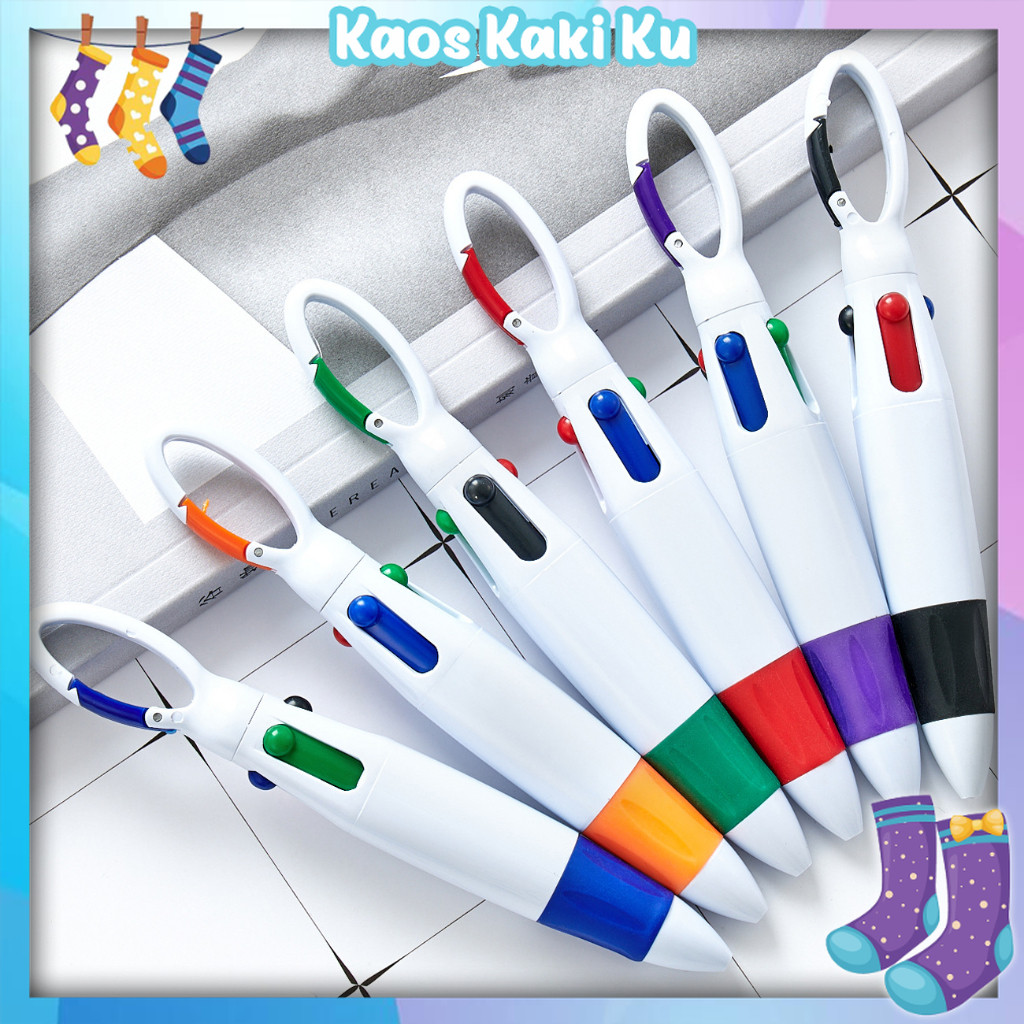 

Pulpen Gantung 4 Warna Sekolah Pekerja Pena Lucu Sorvenir Import 3