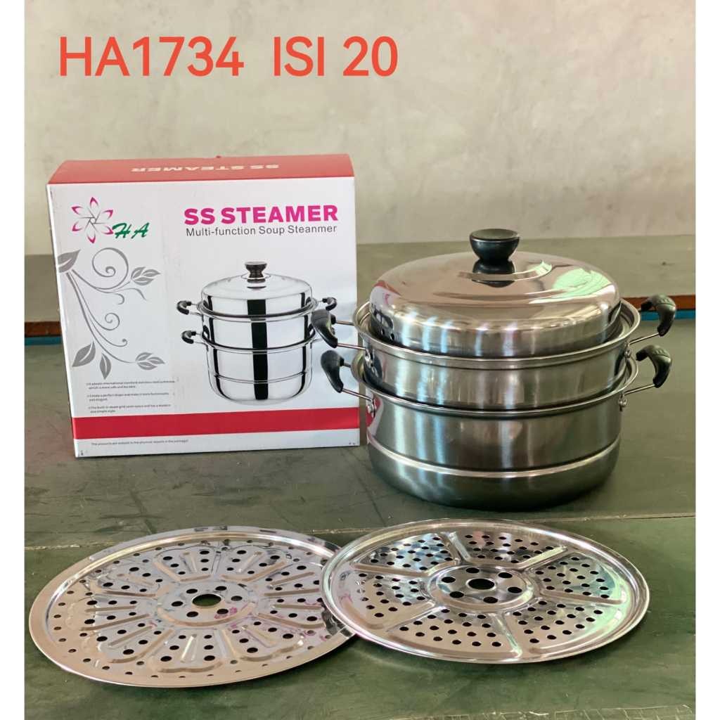 Panci kukus 3 susun Panci Steamer stainless 3 susun Panci Somay Siomay